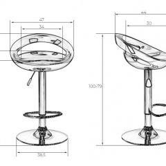Стул барный DOBRIN DISCO LM-1010 (белый) в Троицке - troick.mebel24.online | фото 2
