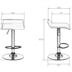 Стул барный DOBRIN TOMMY LM-3013 (белый) в Троицке - troick.mebel24.online | фото