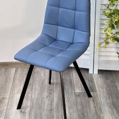 Стул CHILLI-Q SQUARE Oracul 795 Синий, экокожа PU / черный каркас, М-City в Троицке - troick.mebel24.online | фото 4