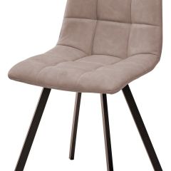Стул CHILLI SQUARE RU-09 серо-бежевый винтаж, PU / черный каркас М-City в Троицке - troick.mebel24.online | фото