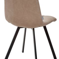 Стул CHILLI SQUARE RU-09 серо-бежевый винтаж, PU / черный каркас М-City в Троицке - troick.mebel24.online | фото 3
