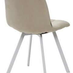 Стул CHILLI SQUARE UF860-01B бежевый, ткань/ белый каркас М-City в Троицке - troick.mebel24.online | фото 2