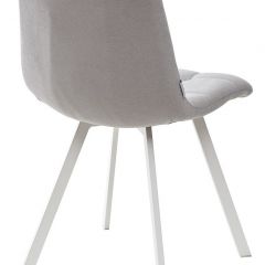 Стул CHILLI SQUARE UF860-02B серо-голубой, ткань/ белый каркас М-City в Троицке - troick.mebel24.online | фото 3