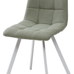 Стул CHILLI SQUARE UF860-11B мятный, ткань/ белый каркас М-City в Троицке - troick.mebel24.online | фото