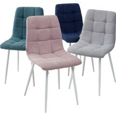 Стул CHILLI UF860-04B сиреневый, ткань/ белый каркас М-City в Троицке - troick.mebel24.online | фото 2
