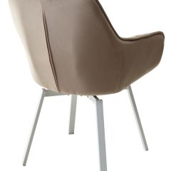 Стул MAVERICK 360 град. поворот. BLUVEL-40 BEIGE/ белый каркас, М-City в Троицке - troick.mebel24.online | фото 9