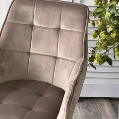 Стул MAVERICK 360 град. поворот. BLUVEL-40 BEIGE/ черный каркас, М-City в Троицке - troick.mebel24.online | фото 6