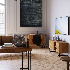 Тумба под ТВ ЛОФТ в Троицке - troick.mebel24.online | фото 2