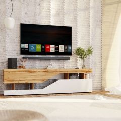 Тумба под ТВ НКМ Дубай секция №4 в Троицке - troick.mebel24.online | фото 3