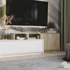 Тумба под ТВ (с выступом) НКМ Эдем-1 в Троицке - troick.mebel24.online | фото 3