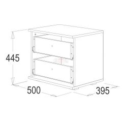 Тумба с 2-мя ящиками Ольга-14 в Троицке - troick.mebel24.online | фото 2