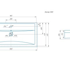 Умывальник мебельный "Фостер 100" Kirovit в Троицке - troick.mebel24.online | фото 7