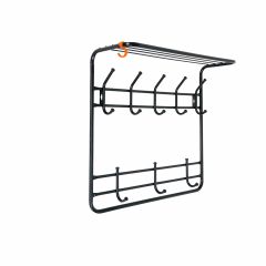 ВСП 8 Ч Вешалка 2х ярусная 60 Черный в Троицке - troick.mebel24.online | фото
