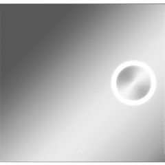 Зеркало Cosmo 100 alum (линза) с подсветкой Sansa (SCL1026Z) в Троицке - troick.mebel24.online | фото