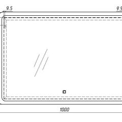 Зеркало Dream 100 alum с подсветкой Sansa (SD1024Z) в Троицке - troick.mebel24.online | фото 7