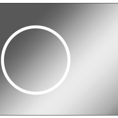 Зеркало Eclipse 90 black с подсветкой Sansa (SE1031Z) в Троицке - troick.mebel24.online | фото