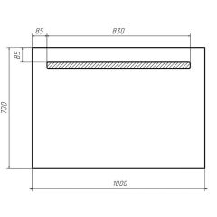 Зеркало Good Light 100 с подсветкой Домино (GL7010Z) в Троицке - troick.mebel24.online | фото 2