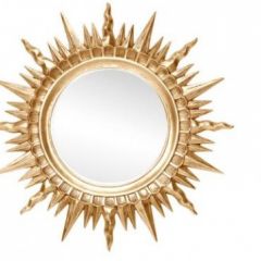 Зеркало круглое золото (1810(1) в Троицке - troick.mebel24.online | фото 1