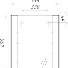 Зеркало Optima 60 Домино (DO1902Z) в Троицке - troick.mebel24.online | фото 8