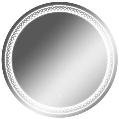 Зеркало Прая 700х700 с подсветкой Домино (GL7048Z) в Троицке - troick.mebel24.online | фото