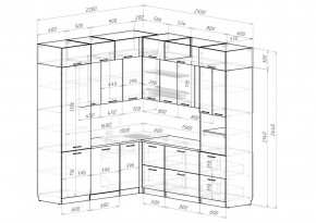 АЛЬБА Кухонный гарнитур Гранд Прайм  (2200*2500 мм) в Троицке - troick.mebel24.online | фото 2