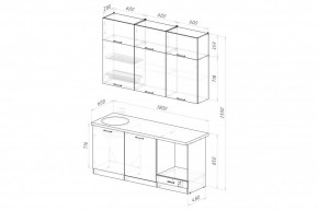 АЛЬБА Кухонный гарнитур Макси 2 (1800 мм) в Троицке - troick.mebel24.online | фото 2