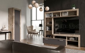 Ангара Шкаф 2-х створчатый (Графит/дуб юкон) в Троицке - troick.mebel24.online | фото 3
