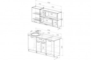 АНТИКА Кухонный гарнитур Стандарт (1600 мм) в Троицке - troick.mebel24.online | фото 2