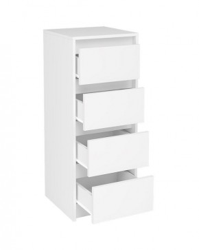 АЙДЕН КМ06-400 Комод 4 ящика (белый) в Троицке - troick.mebel24.online | фото 2