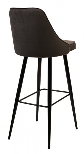 Барный стул NEPAL-BAR ГРАФИТ #14, велюр/ черный каркас (H=78cm) М-City в Троицке - troick.mebel24.online | фото 2