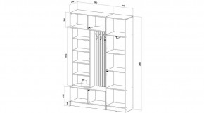 БАВАРИЯ Прихожая (дуб вотан/кашемир) в Троицке - troick.mebel24.online | фото 2