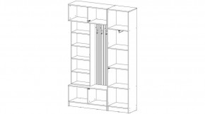 БАВАРИЯ Прихожая (дуб вотан/кашемир) в Троицке - troick.mebel24.online | фото 4