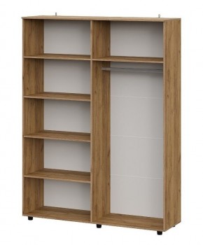 БАЙКАЛ Шкаф четырехстворчатый (Графит/Дуб золотой) в Троицке - troick.mebel24.online | фото 2