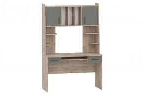 БЕТА Стол рабочий (дуб крафт серый/графит) в Троицке - troick.mebel24.online | фото 1