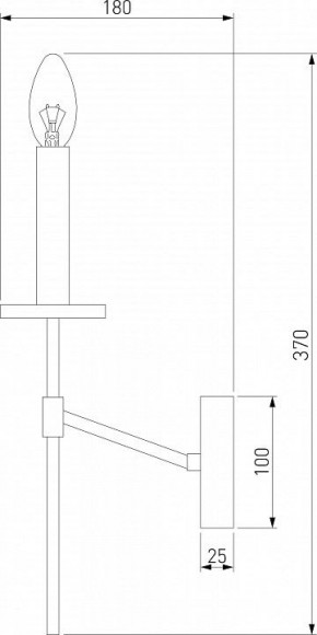 Бра Eurosvet Anders 60142/1 хром в Троицке - troick.mebel24.online | фото 2