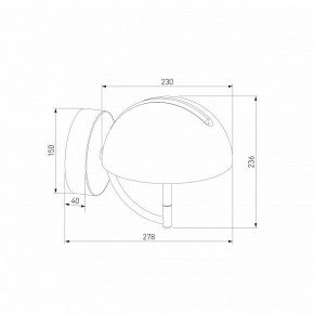 Бра Eurosvet Emisfero 50083/1 LED золото в Троицке - troick.mebel24.online | фото 3
