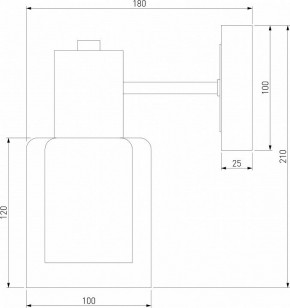 Бра Eurosvet Notion 70219/1 черный/античная бронза в Троицке - troick.mebel24.online | фото 4