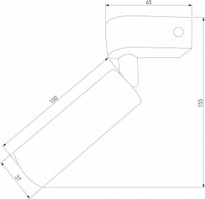 Бра Eurosvet Pitch 20143/1 LED черный в Троицке - troick.mebel24.online | фото 2