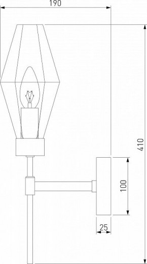Бра Eurosvet Prism 60143/1 хром в Троицке - troick.mebel24.online | фото 2