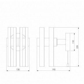 Бра Eurosvet Spada 70116/1 черный в Троицке - troick.mebel24.online | фото 4
