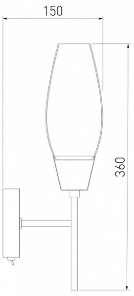 Бра Eurosvet Thalia 60140/1 сатин-никель в Троицке - troick.mebel24.online | фото 3