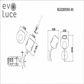 Бра EVOLUCE Besano SLE205301-01 в Троицке - troick.mebel24.online | фото 7