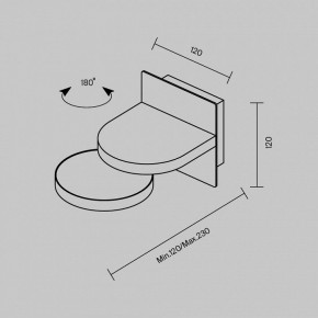 Бра Maytoni Flap MOD354WL-L12B3K в Троицке - troick.mebel24.online | фото 5
