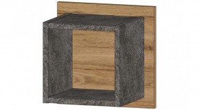 ДАЛЛАС Полка квадрат (цемент темный) в Троицке - troick.mebel24.online | фото
