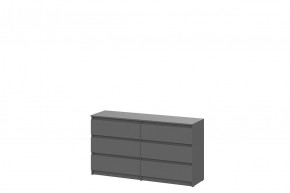 ДЕНВЕР Комод с ящиками (1,38м) Серия 2 (Графит серый) в Троицке - troick.mebel24.online | фото