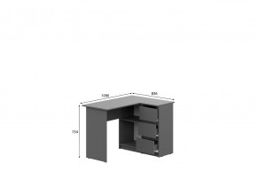 ДЕНВЕР Стол угловой (Графит серый) в Троицке - troick.mebel24.online | фото 2