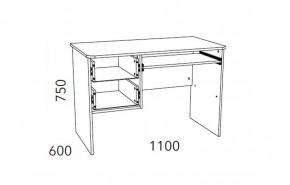 Детская Фанк Стол для компьютера НМ 009.19-05 М2 в Троицке - troick.mebel24.online | фото 3