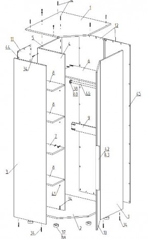 Детская "Лео" (модульная) в Троицке - troick.mebel24.online | фото 16