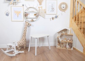 Детский стол Rolti Baby «Облачко»  (белый/белый, массив березы/мдф) в Троицке - troick.mebel24.online | фото
