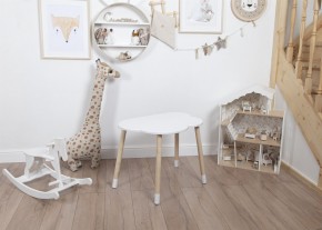 Детский стол Rolti Baby «Облачко»  (белый/береза, массив березы/мдф) в Троицке - troick.mebel24.online | фото 1